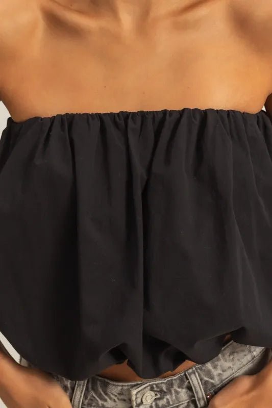 HYFVE Trendy Strapless Bubble Top - Bitsy Gypsy Boutique