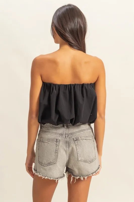 HYFVE Trendy Strapless Bubble Top - Bitsy Gypsy Boutique