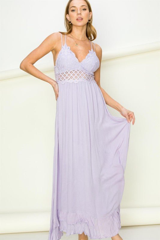 In Love Bustier Lace Maxi Dress - Bitsy Gypsy Boutique