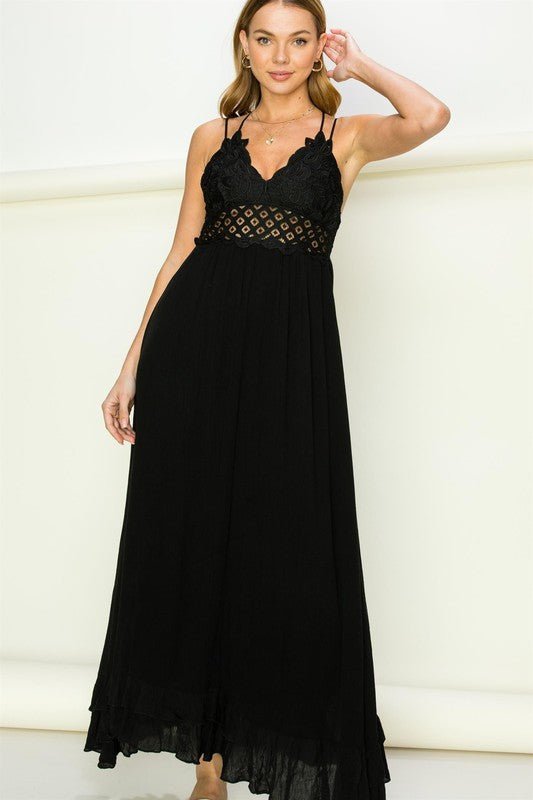 In Love Bustier Lace Maxi Dress - Bitsy Gypsy Boutique