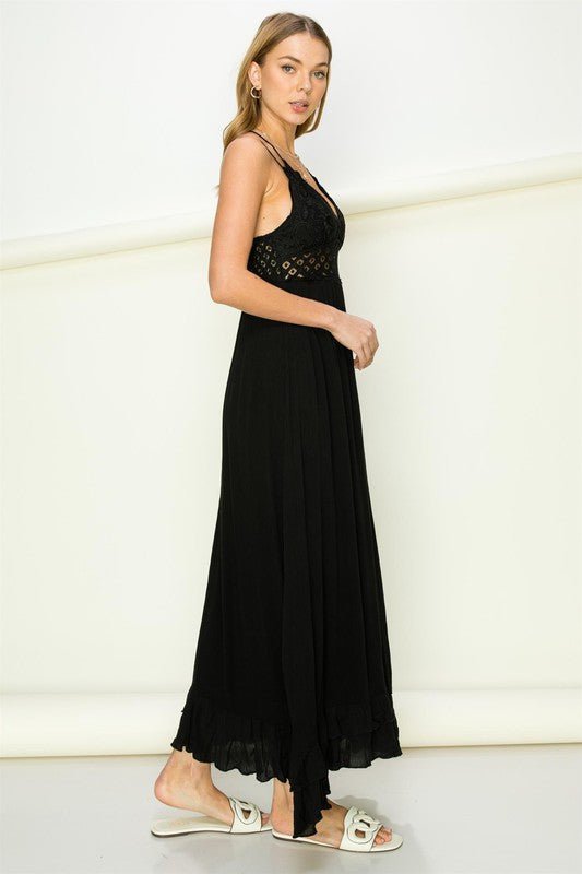 In Love Bustier Lace Maxi Dress - Bitsy Gypsy Boutique