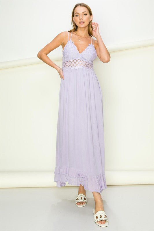 In Love Bustier Lace Maxi Dress - Bitsy Gypsy Boutique