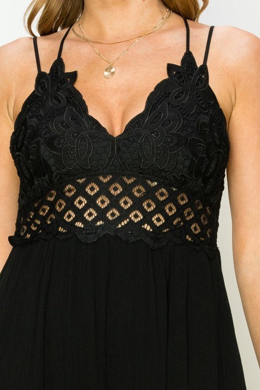 In Love Bustier Lace Maxi Dress - Bitsy Gypsy Boutique