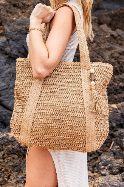 Izola Carry All Tassel Tote - Bitsy Gypsy Boutique