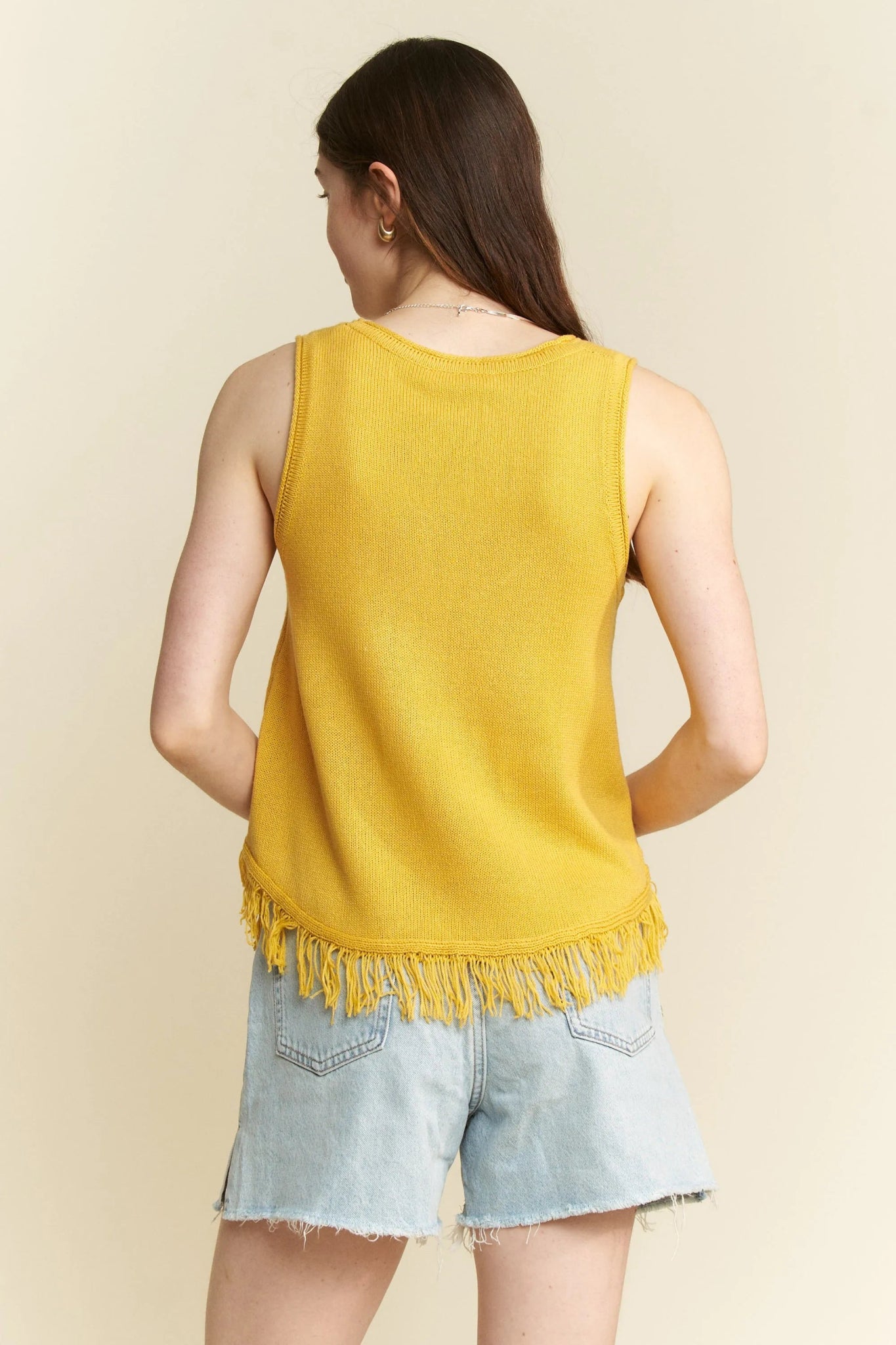 Jade By Jane Smiley Fringe Tank Top - Bitsy Gypsy Boutique