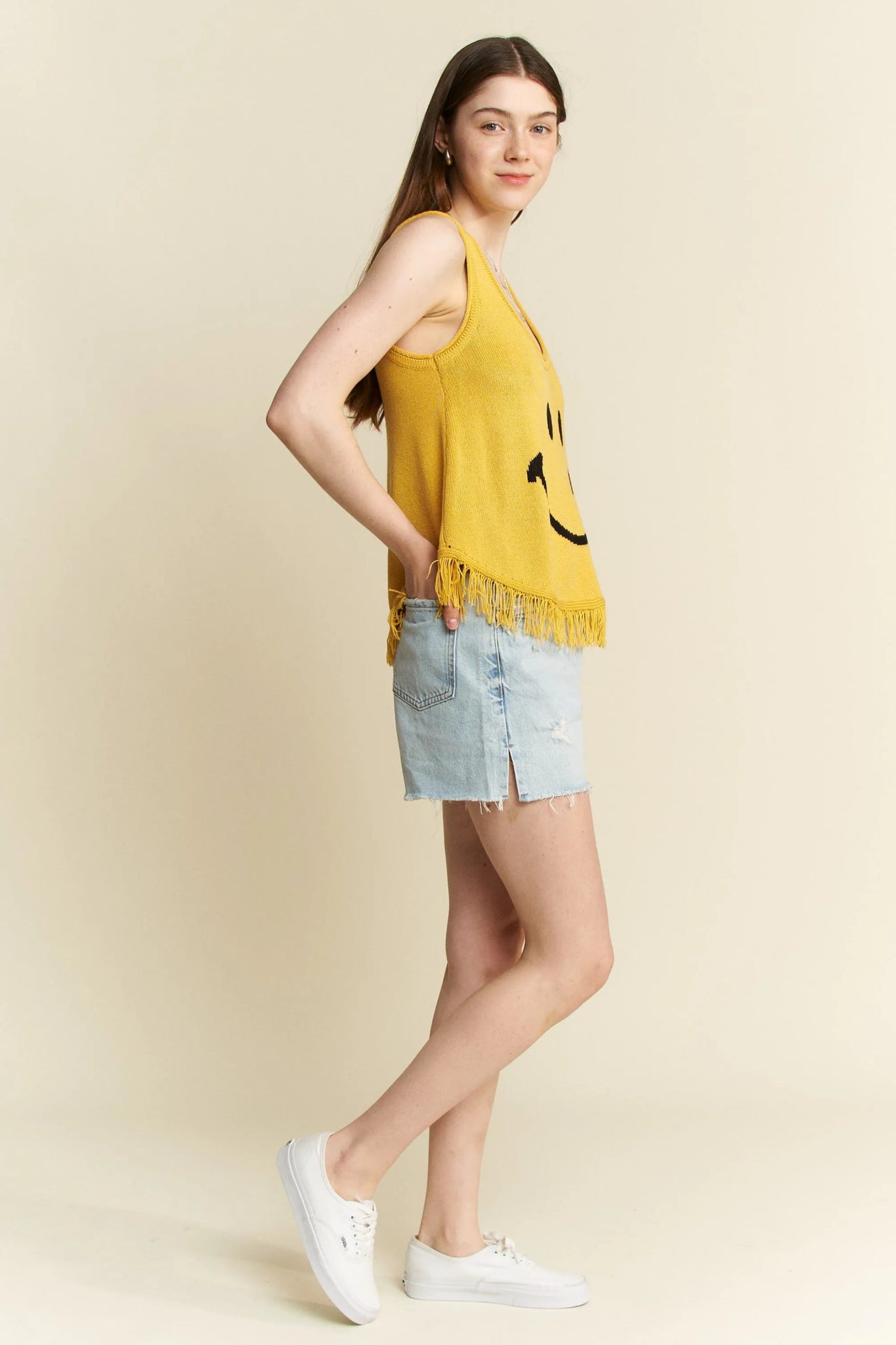 Jade By Jane Smiley Fringe Tank Top - Bitsy Gypsy Boutique