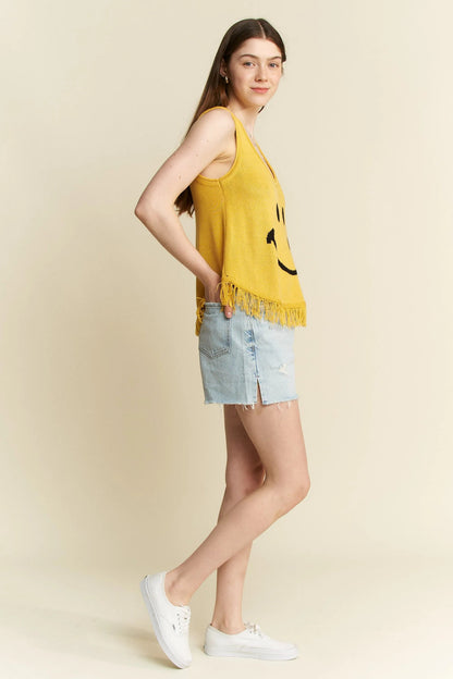 Jade By Jane Smiley Fringe Tank Top - Bitsy Gypsy Boutique