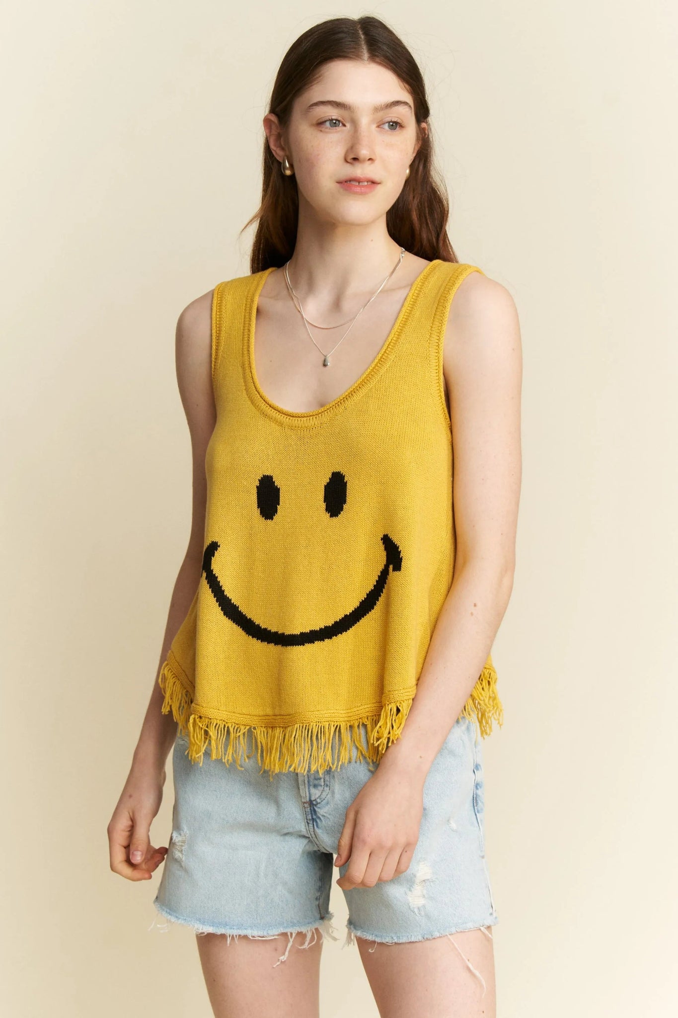 Jade By Jane Smiley Fringe Tank Top - Bitsy Gypsy Boutique
