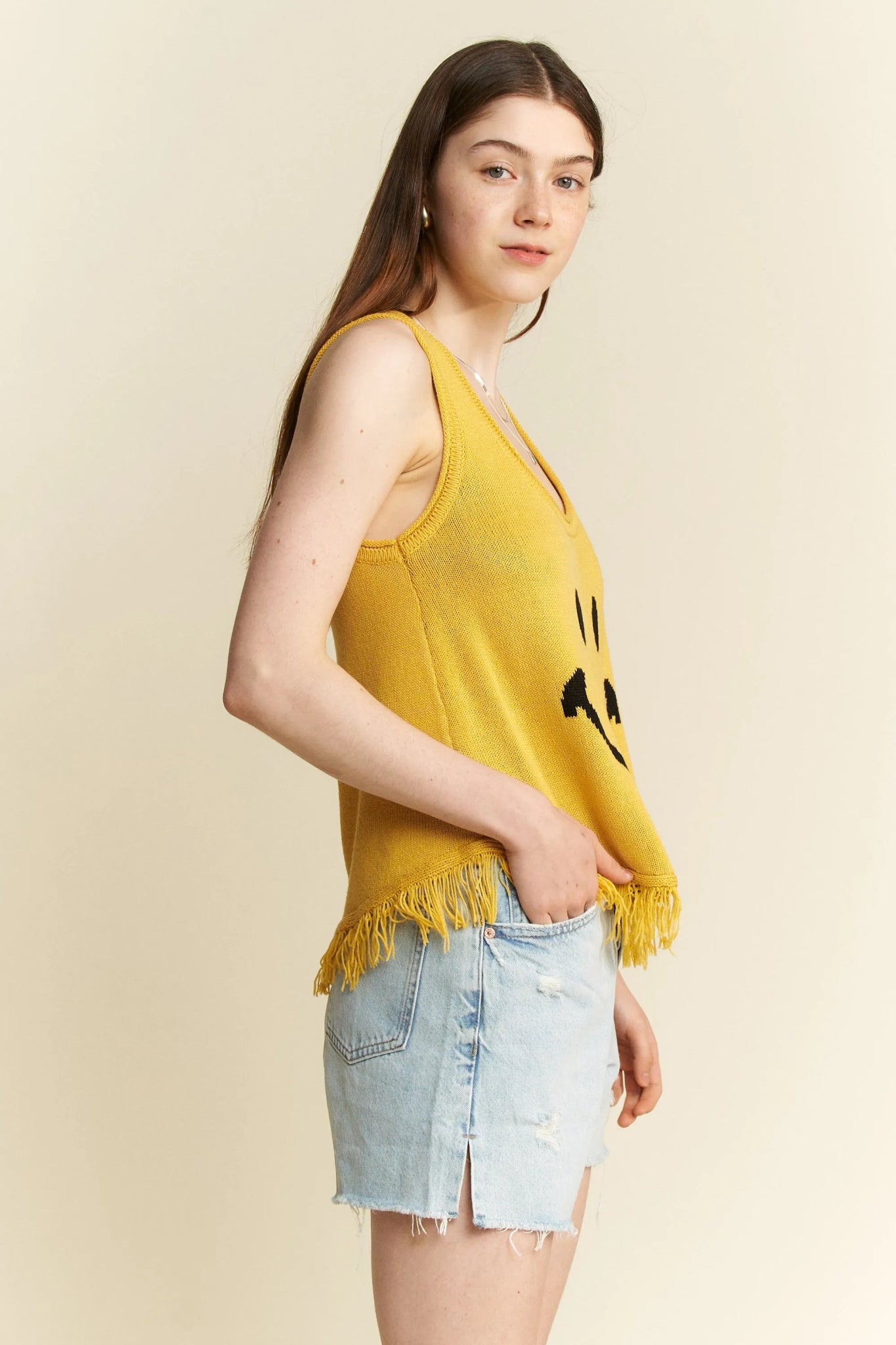 Jade By Jane Smiley Fringe Tank Top - Bitsy Gypsy Boutique