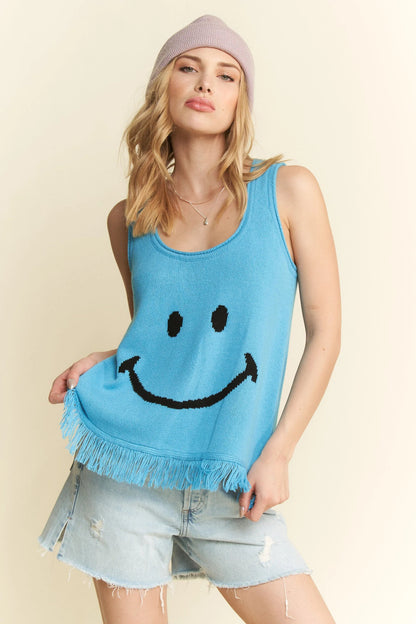 Jade By Jane Smiley Fringe Tank Top - Bitsy Gypsy Boutique