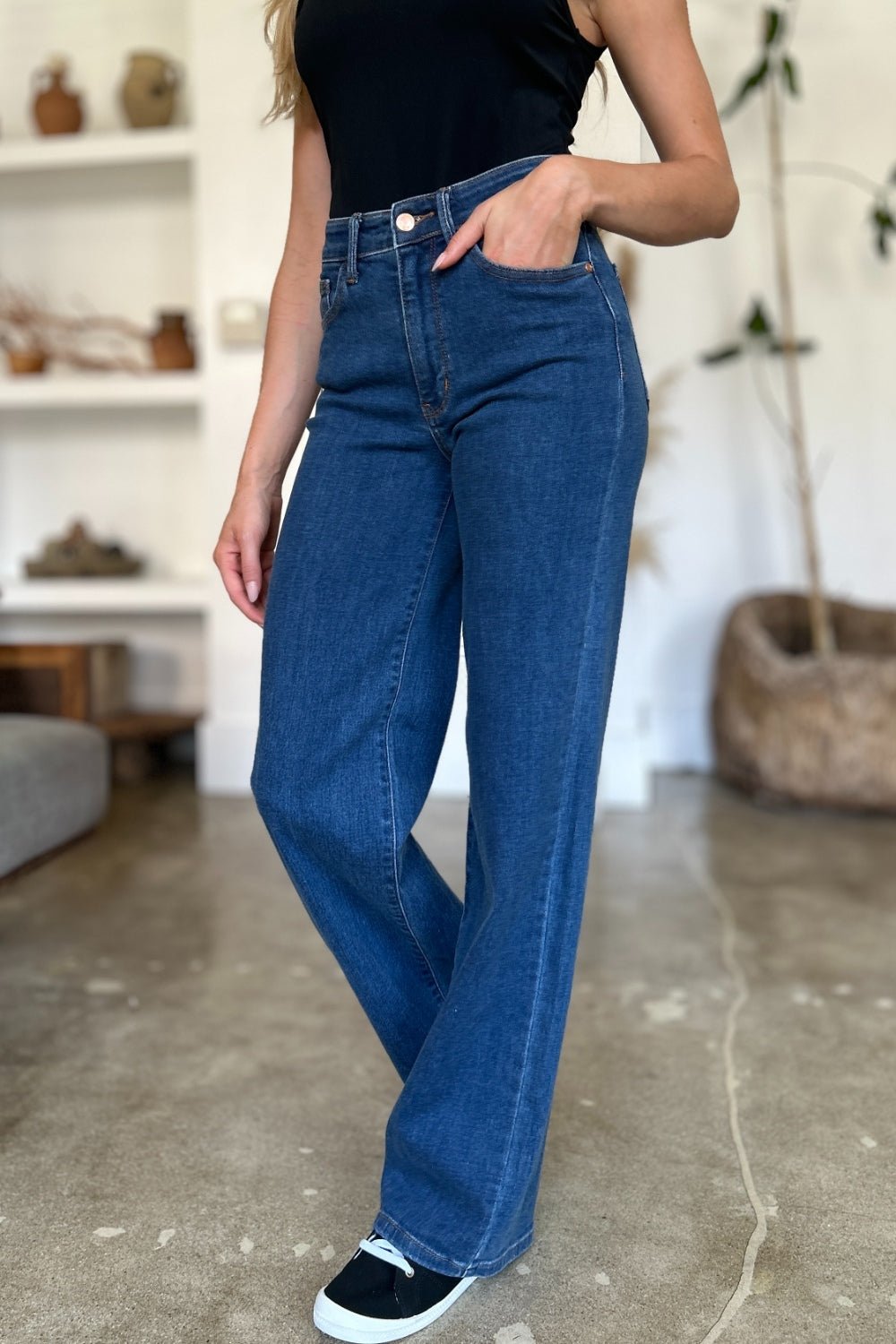 Judy Blue Full Size High Rise Straight Jeans - Bitsy Gypsy Boutique