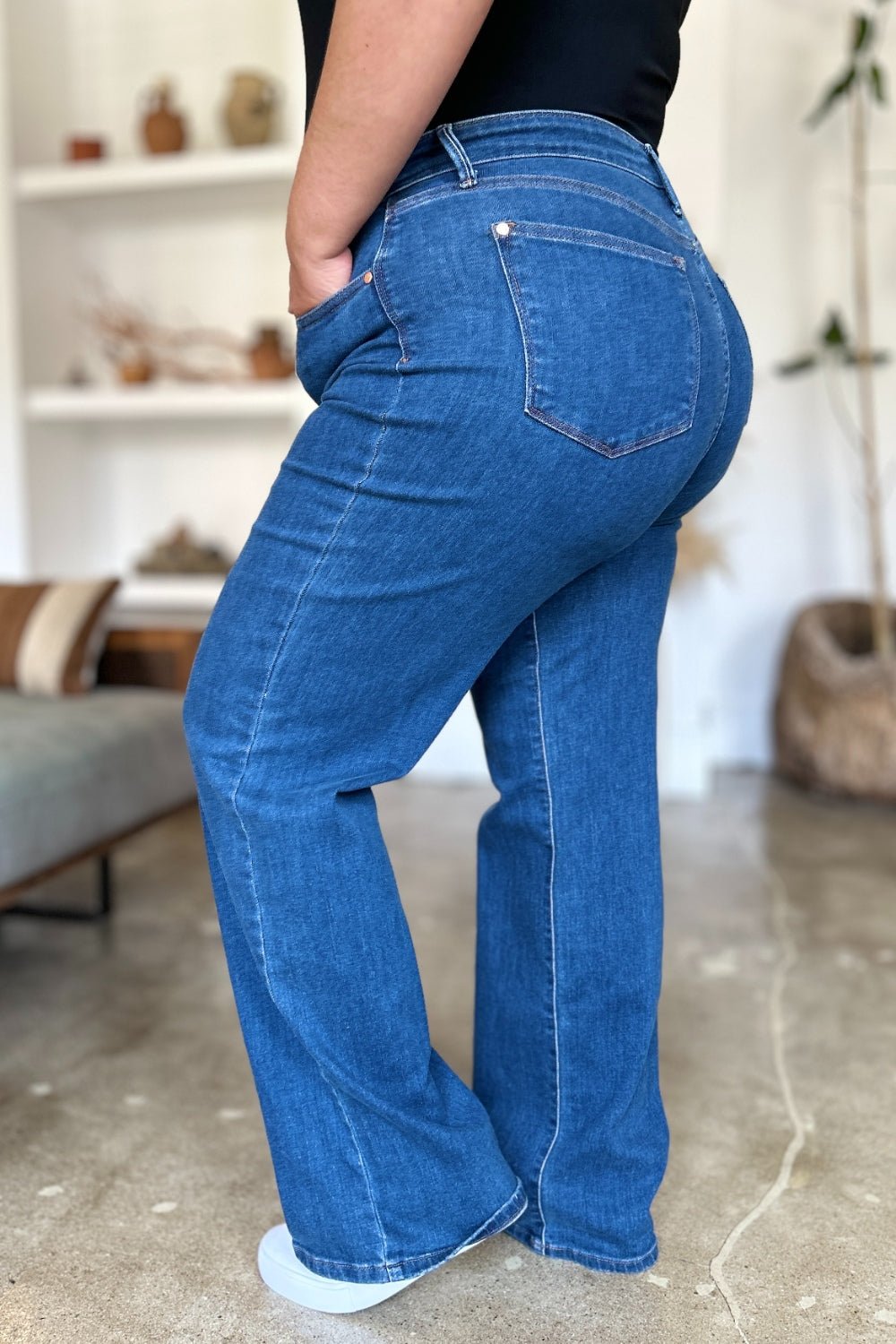 Judy Blue Full Size High Rise Straight Jeans - Bitsy Gypsy Boutique