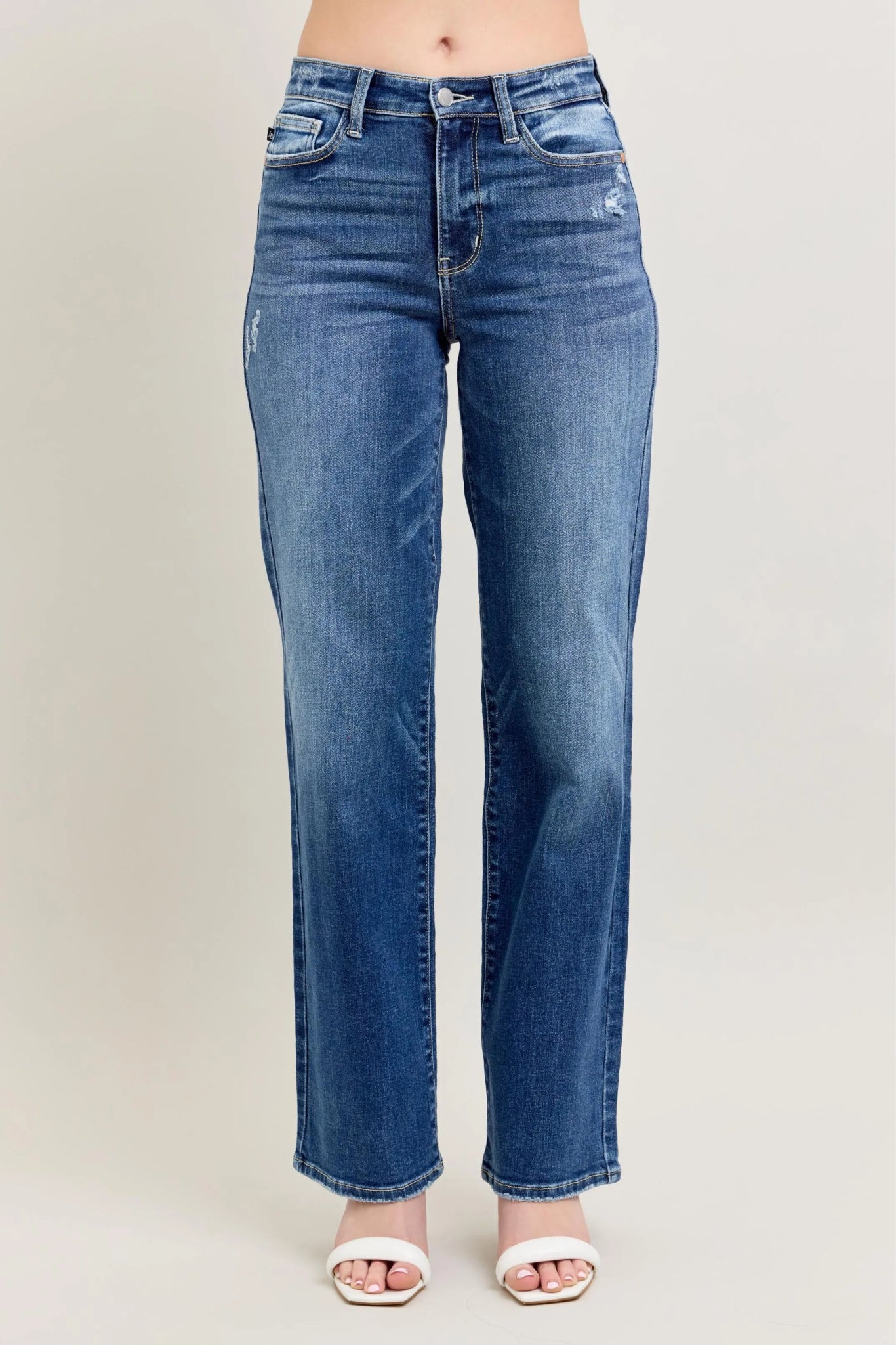 Judy Blue Full Size High Waist 90's Straight Leg Jeans - Bitsy Gypsy Boutique