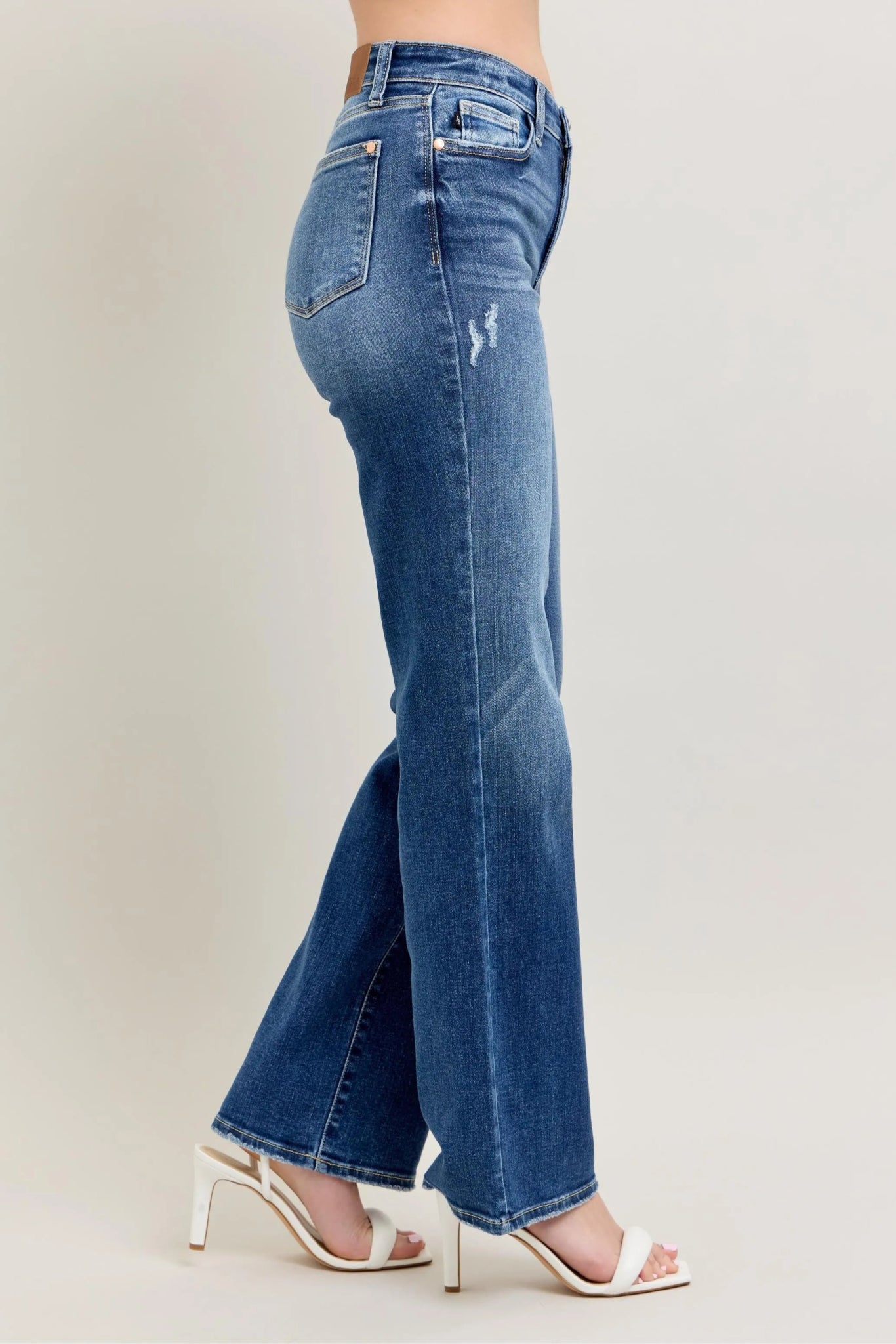 Judy Blue Full Size High Waist 90's Straight Leg Jeans - Bitsy Gypsy Boutique