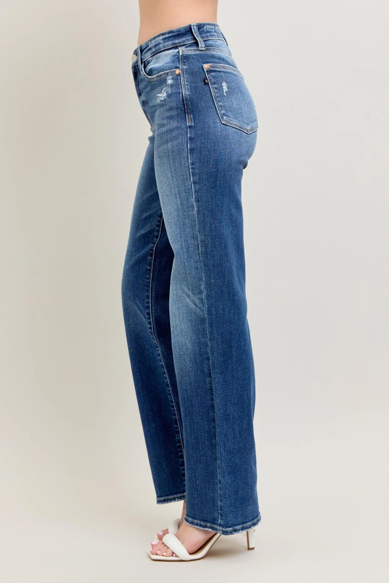 Judy Blue Full Size High Waist 90's Straight Leg Jeans - Bitsy Gypsy Boutique