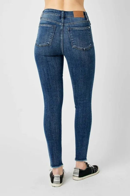 Judy Blue Full Size High Waist Distressed Skinny Jeans - Bitsy Gypsy Boutique