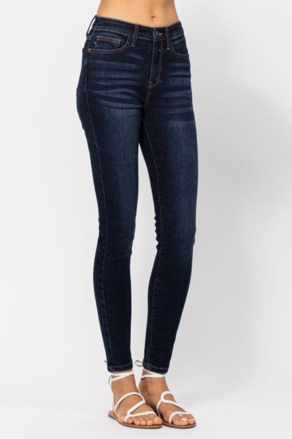 Judy Blue Full Size High Waist Handsand Skinny Jeans - Bitsy Gypsy Boutique