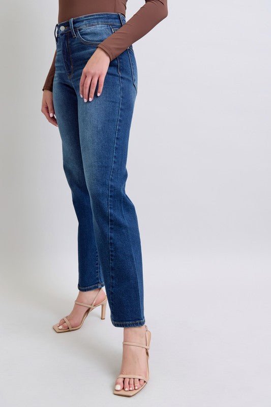 Judy Blue Full Size Side Seam Detail Straight Jeans with Pockets - Bitsy Gypsy Boutique