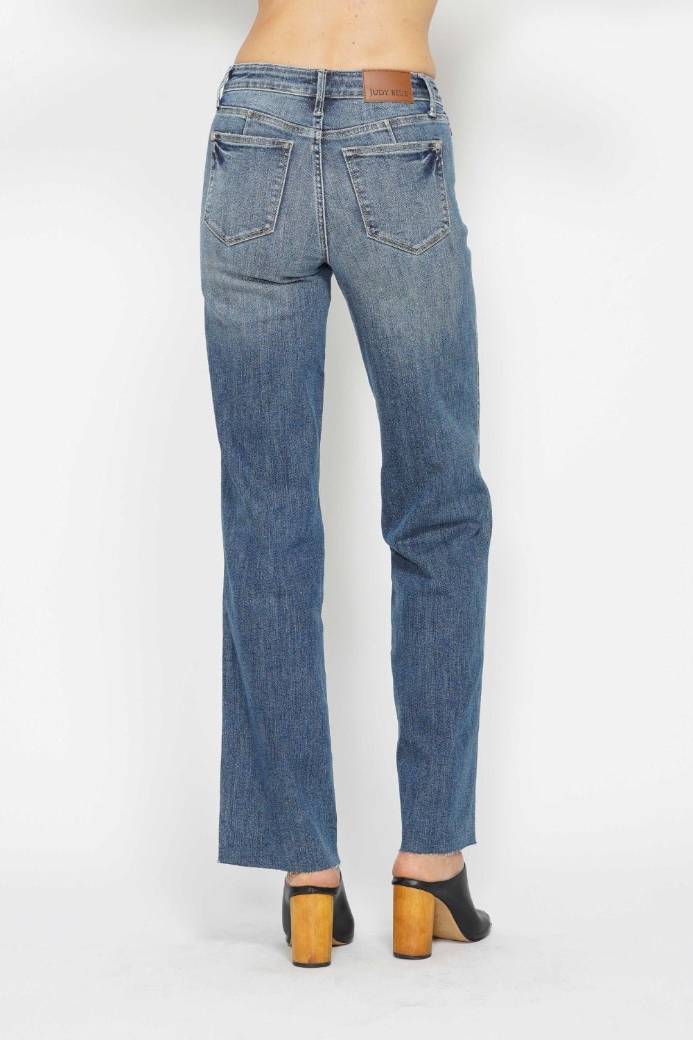 Judy Blue Full Size Tummy Control Straight Jeans - Bitsy Gypsy Boutique