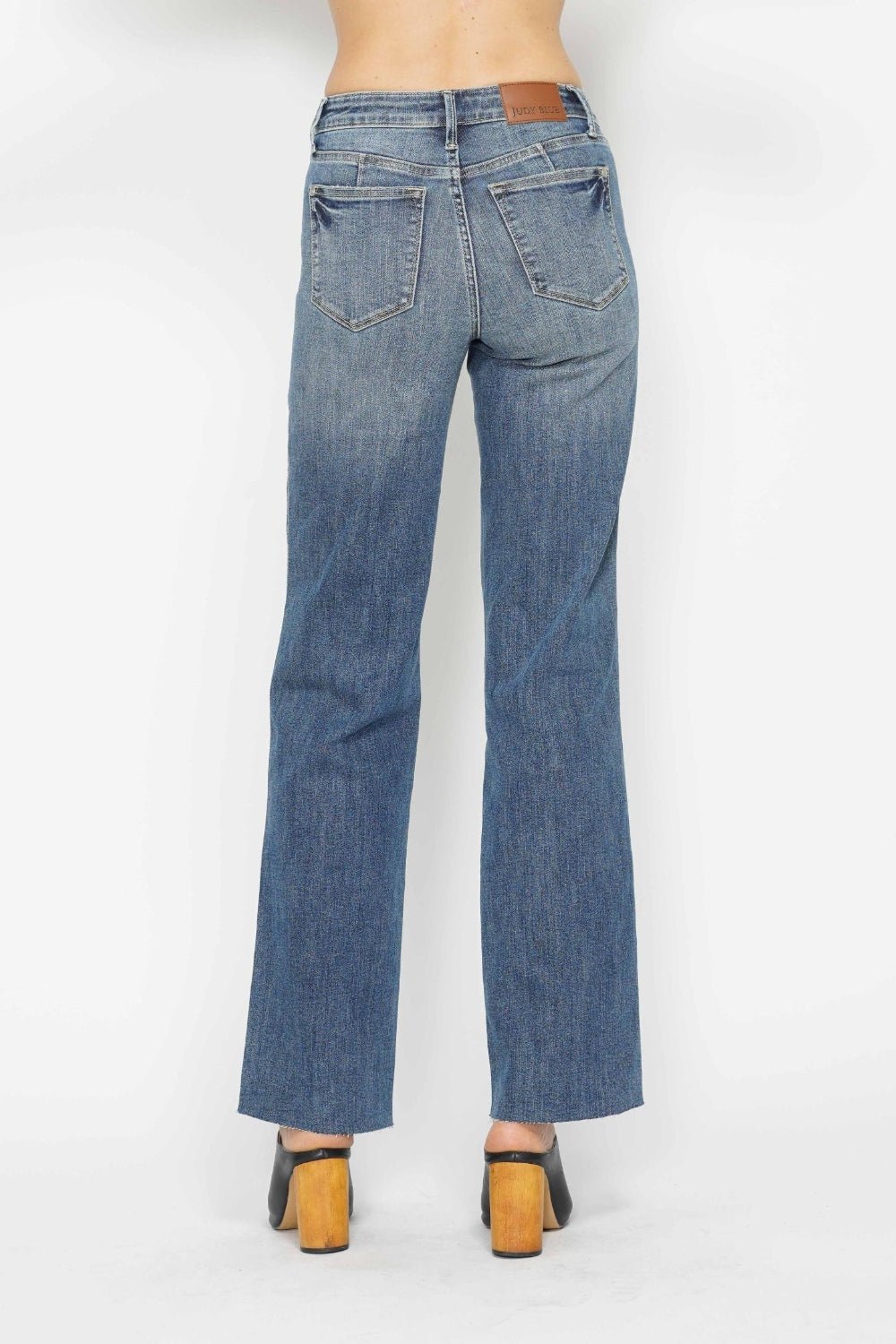 Judy Blue Full Size Tummy Control Straight Jeans - Bitsy Gypsy Boutique