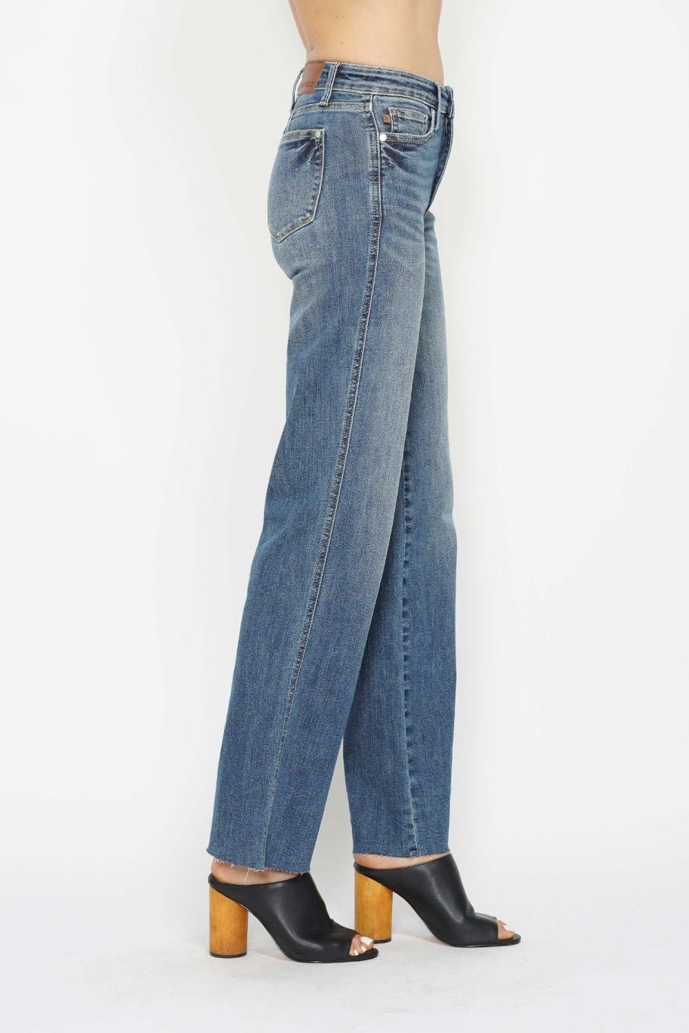 Judy Blue Full Size Tummy Control Straight Jeans - Bitsy Gypsy Boutique