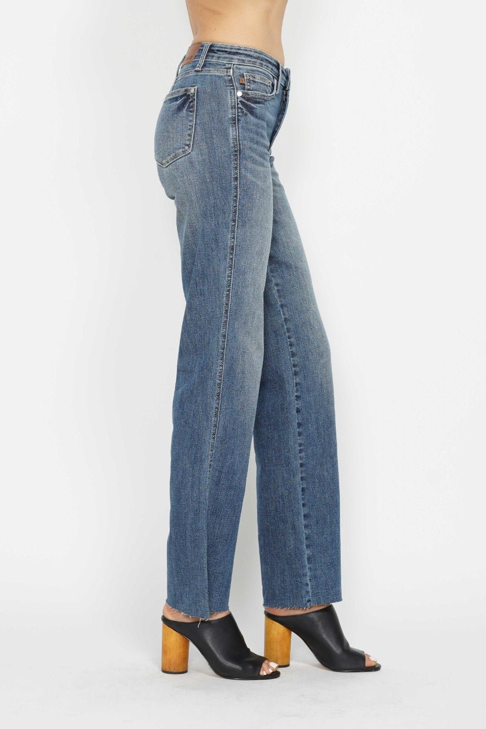 Judy Blue Full Size Tummy Control Straight Jeans - Bitsy Gypsy Boutique