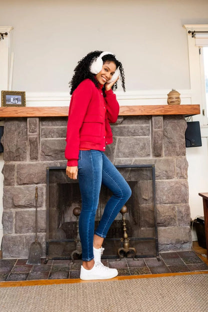 Judy Blue Full Size Washed Thermal Skinny Jeans Plus Size - Bitsy Gypsy Boutique