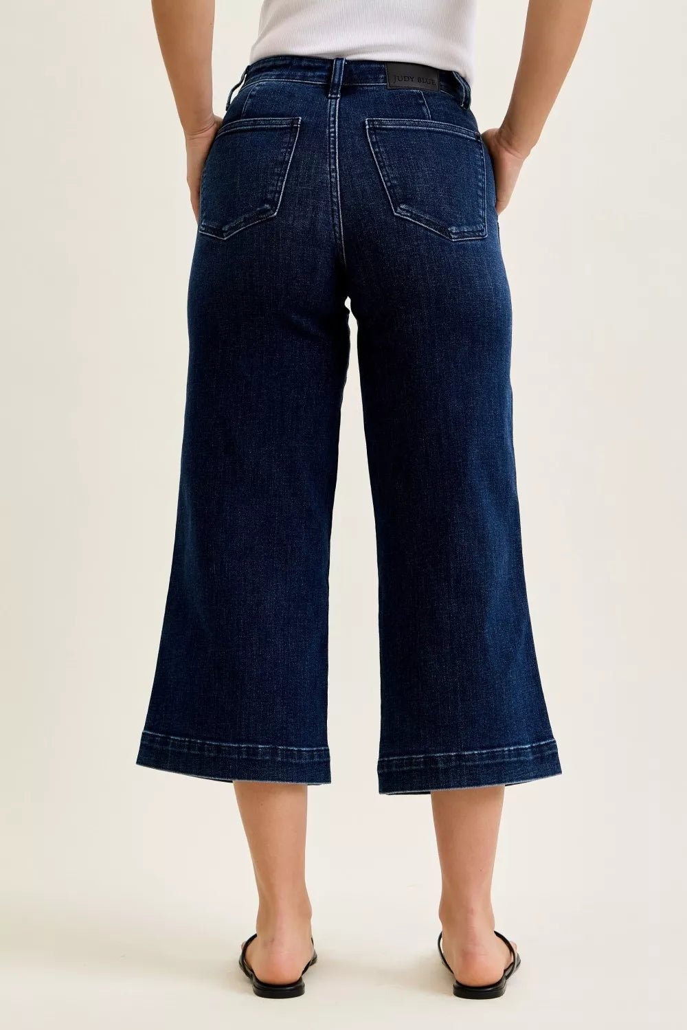 Judy Blue High Waist Ankle Wide Jeans - Bitsy Gypsy Boutique
