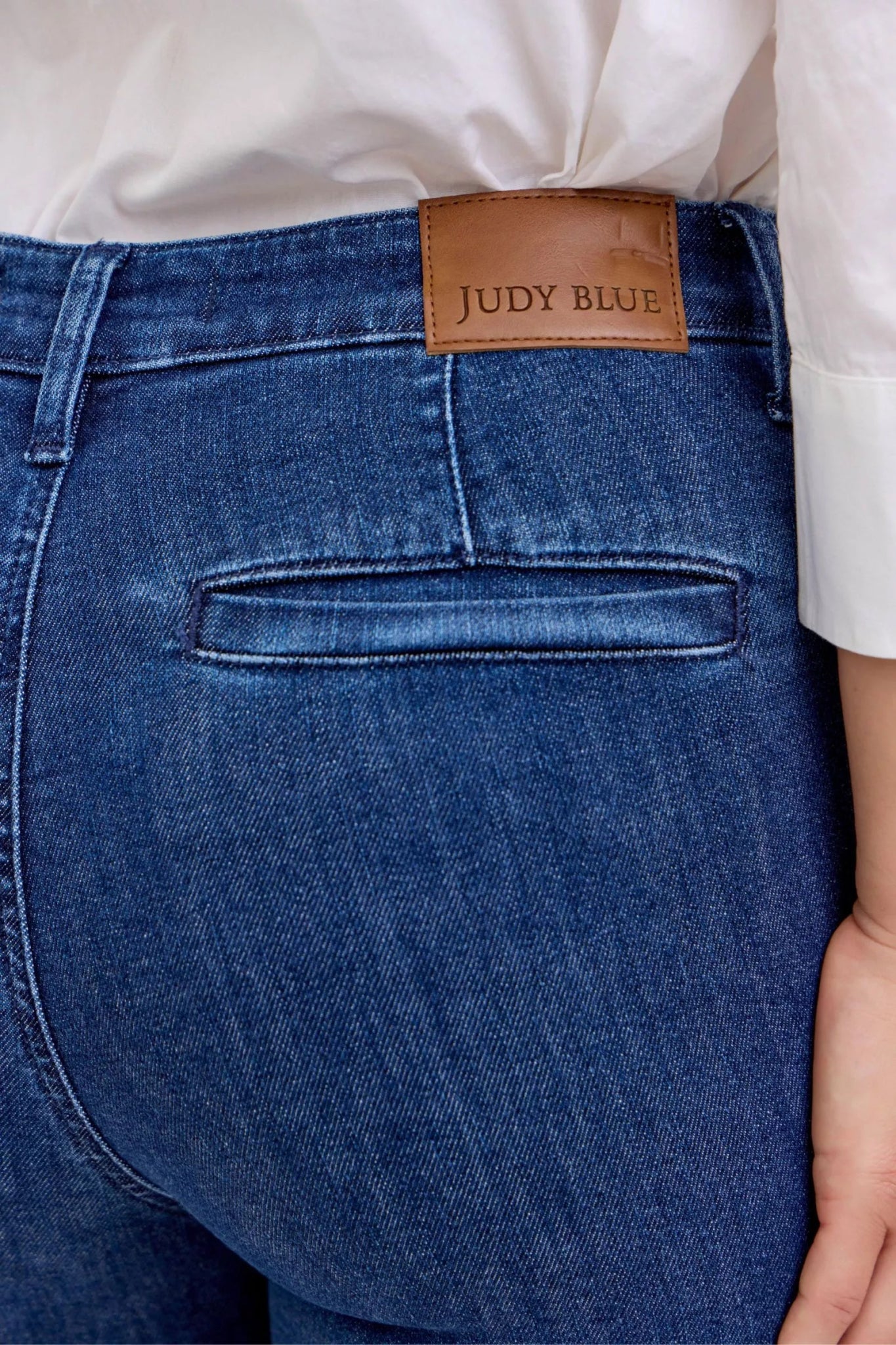 Judy Blue High Waist Flare Jeans with Front Patch Pockets - Bitsy Gypsy Boutique