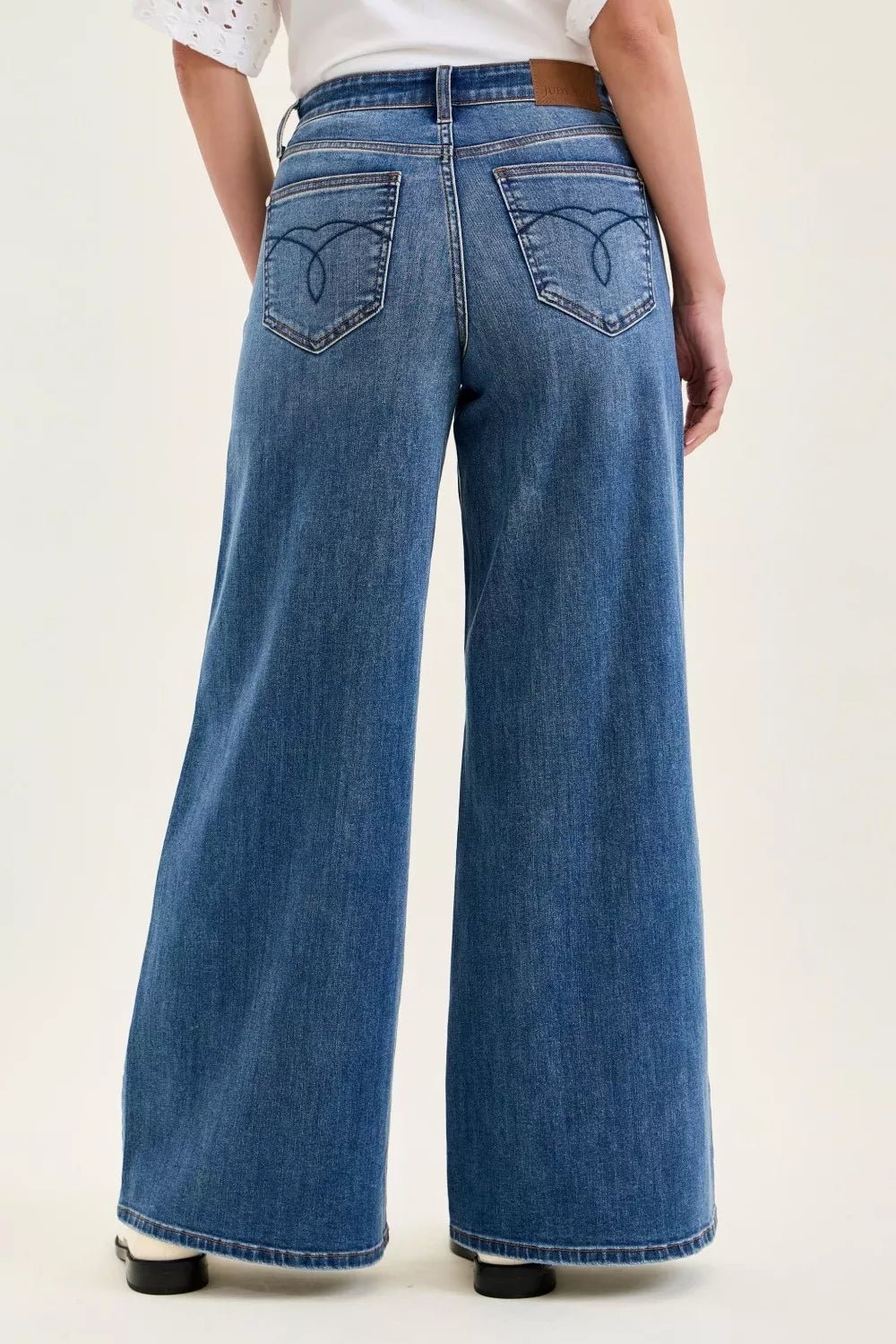 Judy Blue High Waist Palazzo Jeans - Bitsy Gypsy Boutique