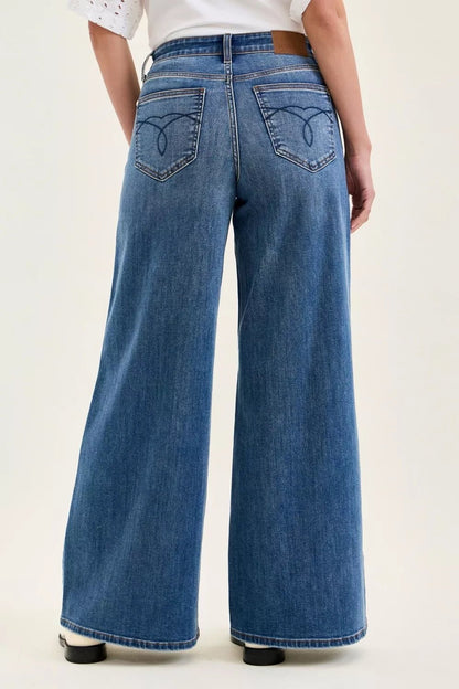 Judy Blue High Waist Palazzo Jeans - Bitsy Gypsy Boutique