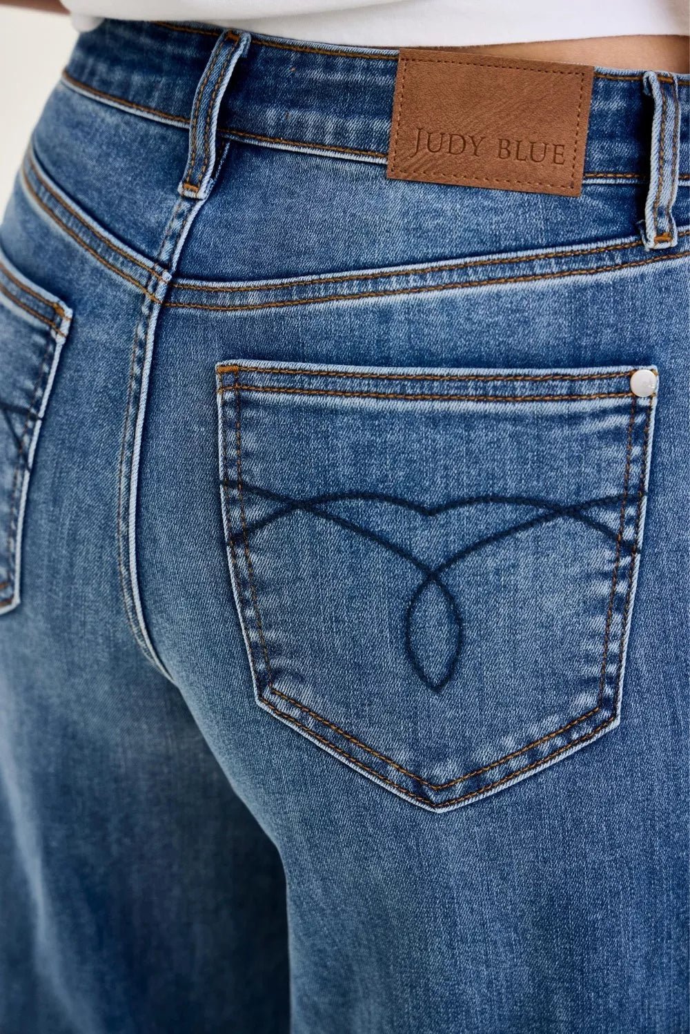 Judy Blue High Waist Palazzo Jeans - Bitsy Gypsy Boutique