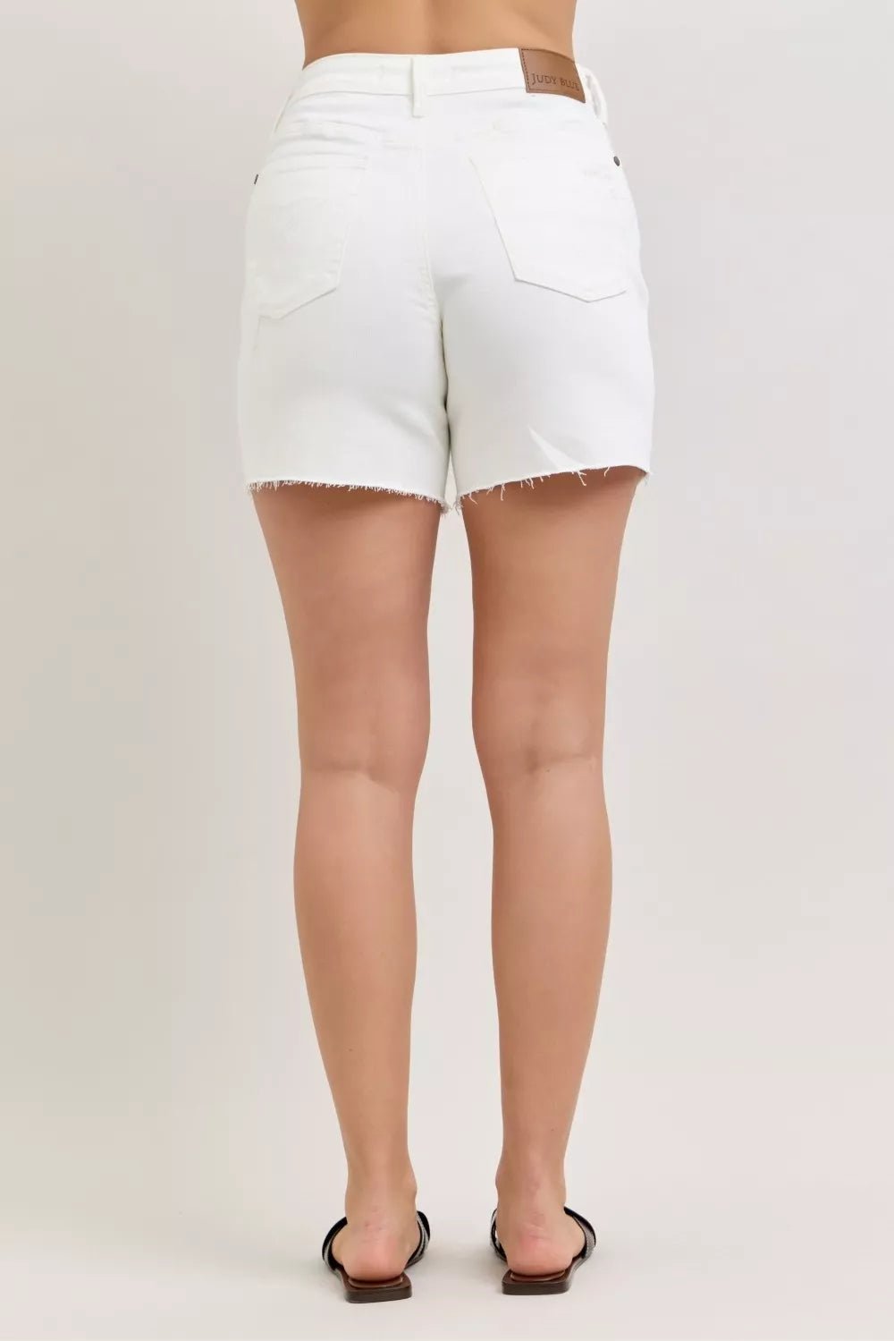 Judy Blue High Waist Rigid Magic Dad Short with Cell Phone Back Pocket - Bitsy Gypsy Boutique
