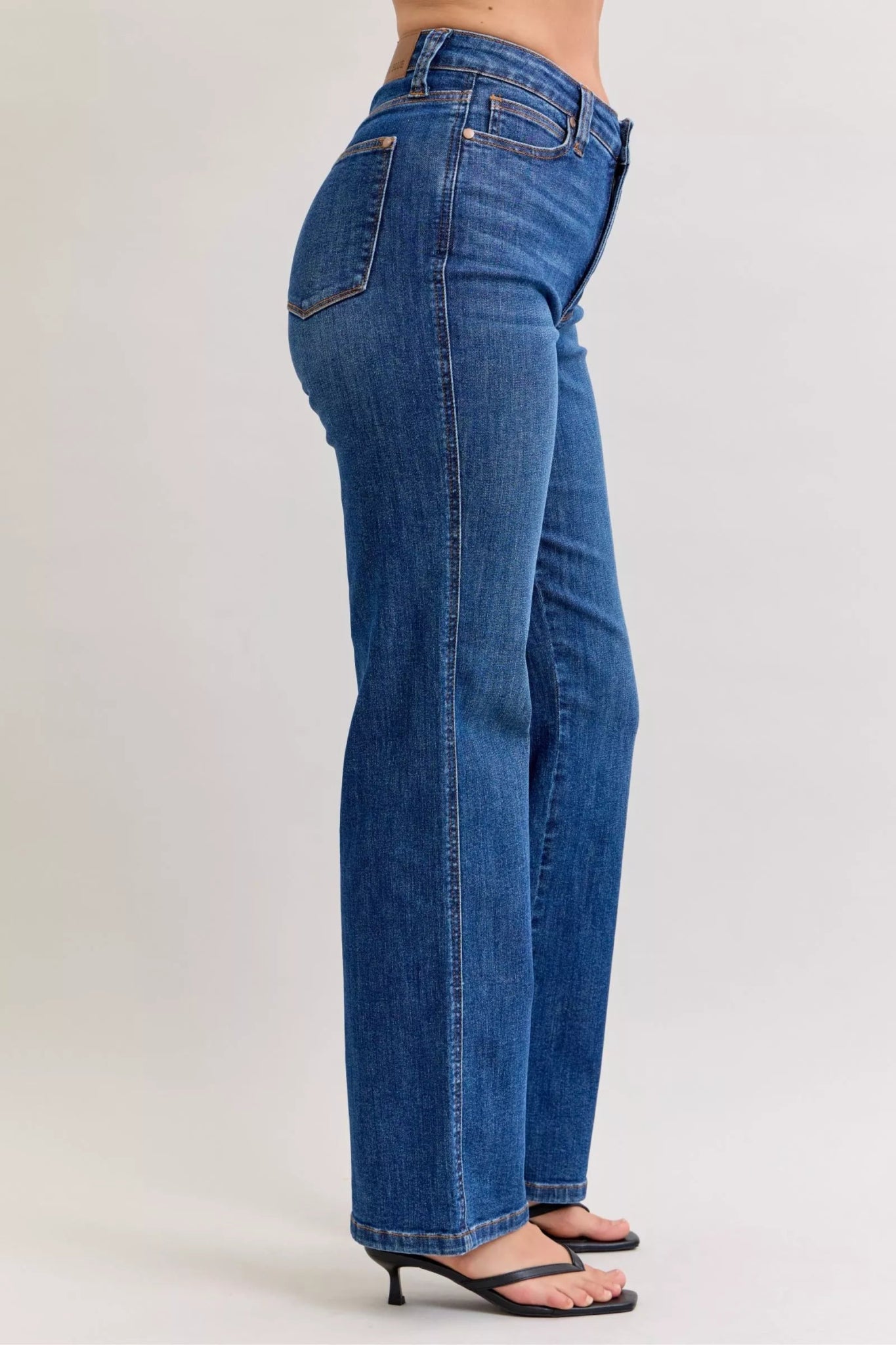 Judy Blue High Waist Tummy Control Straight Jeans - Bitsy Gypsy Boutique