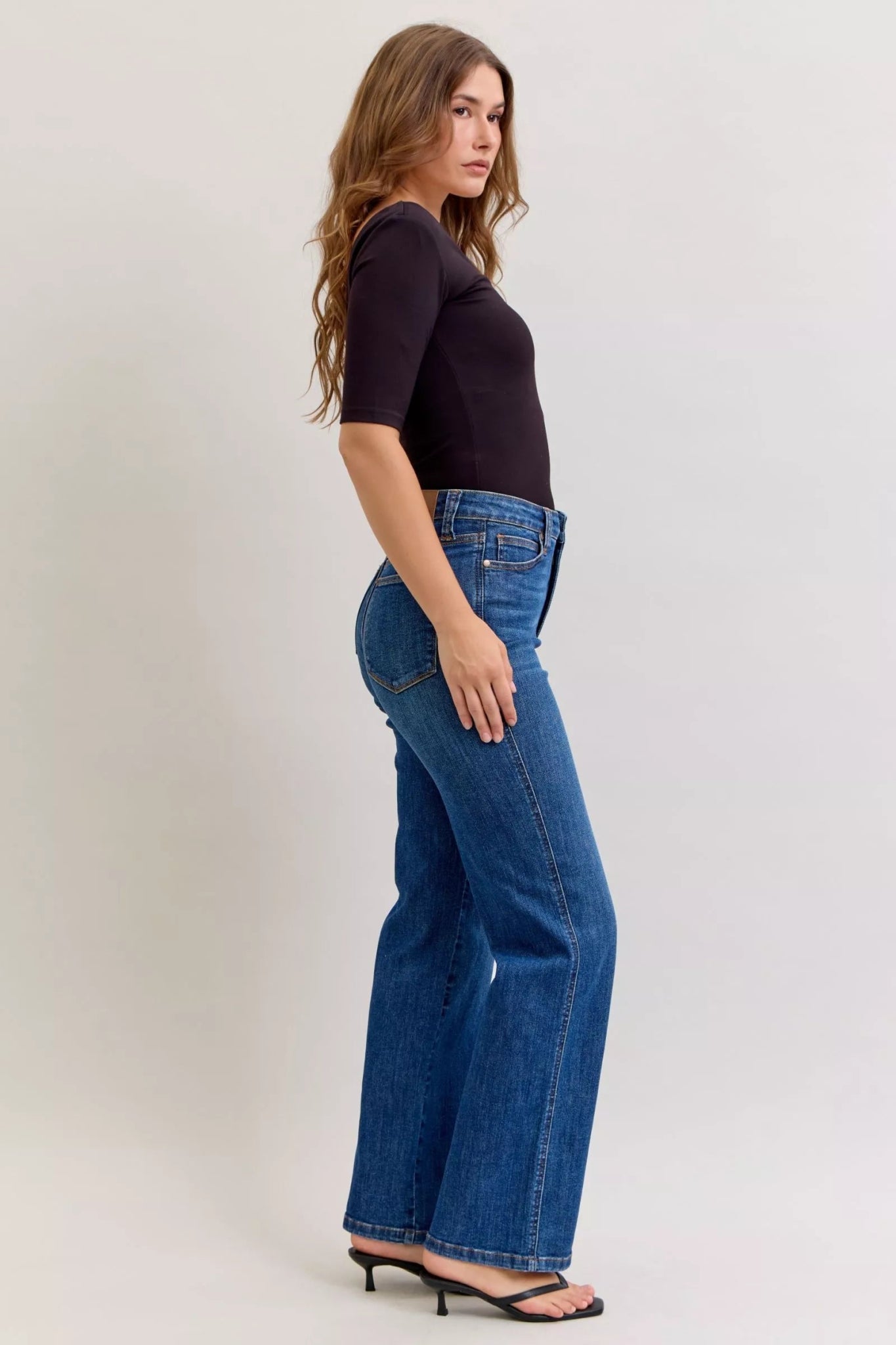 Judy Blue High Waist Tummy Control Straight Jeans - Bitsy Gypsy Boutique