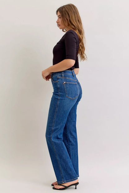 Judy Blue High Waist Tummy Control Straight Jeans - Bitsy Gypsy Boutique