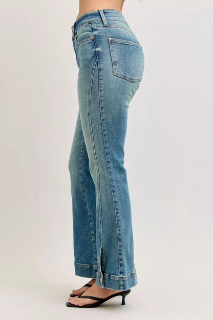 Judy Blue High Waist Vintage Wash Flare Jeans - Bitsy Gypsy Boutique