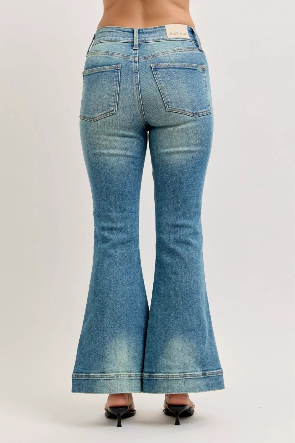 Judy Blue High Waist Vintage Wash Flare Jeans - Bitsy Gypsy Boutique