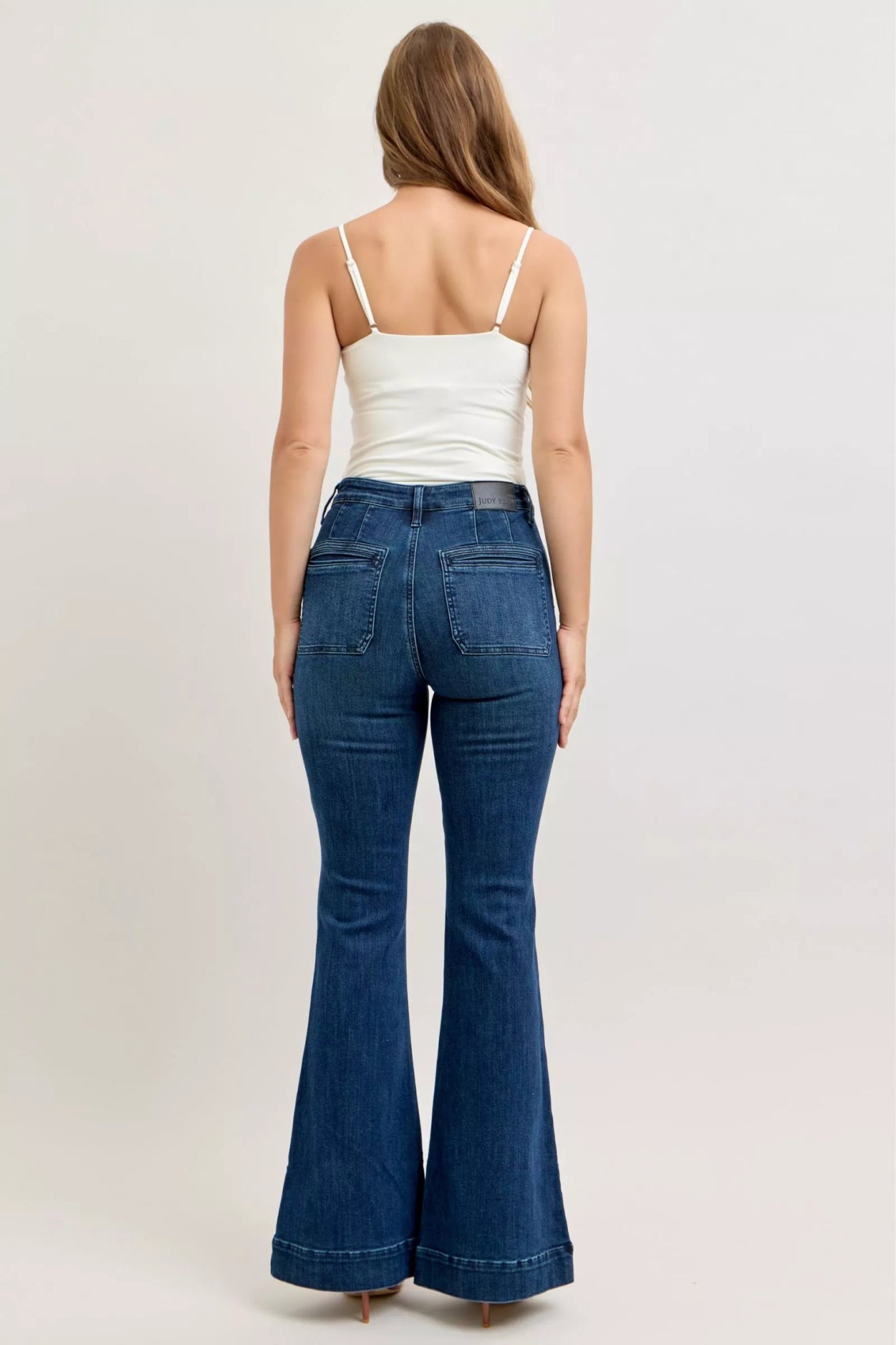 Judy Blue High - Waisted Flare Jeans with Front Pockets - Bitsy Gypsy Boutique