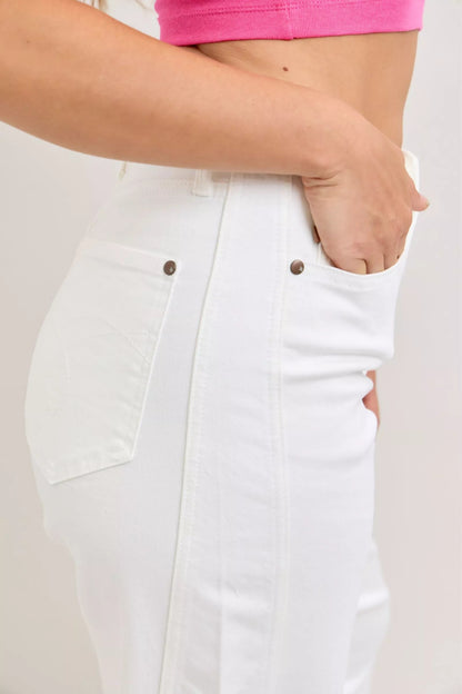 Judy Blue High - Waisted Rigid Magic Panel Barrel Jeans - Bitsy Gypsy Boutique