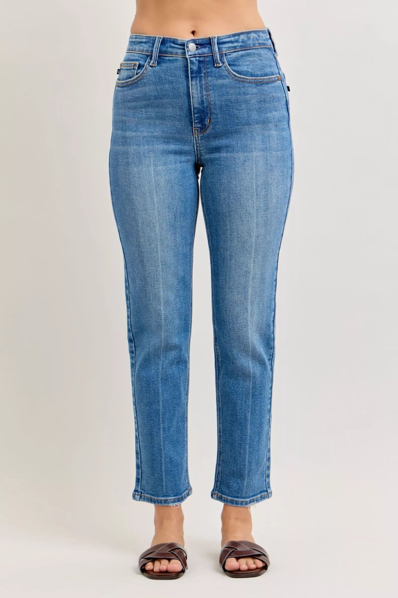 Judy Blue High - Waisted Straight - Leg Jeans - Bitsy Gypsy Boutique