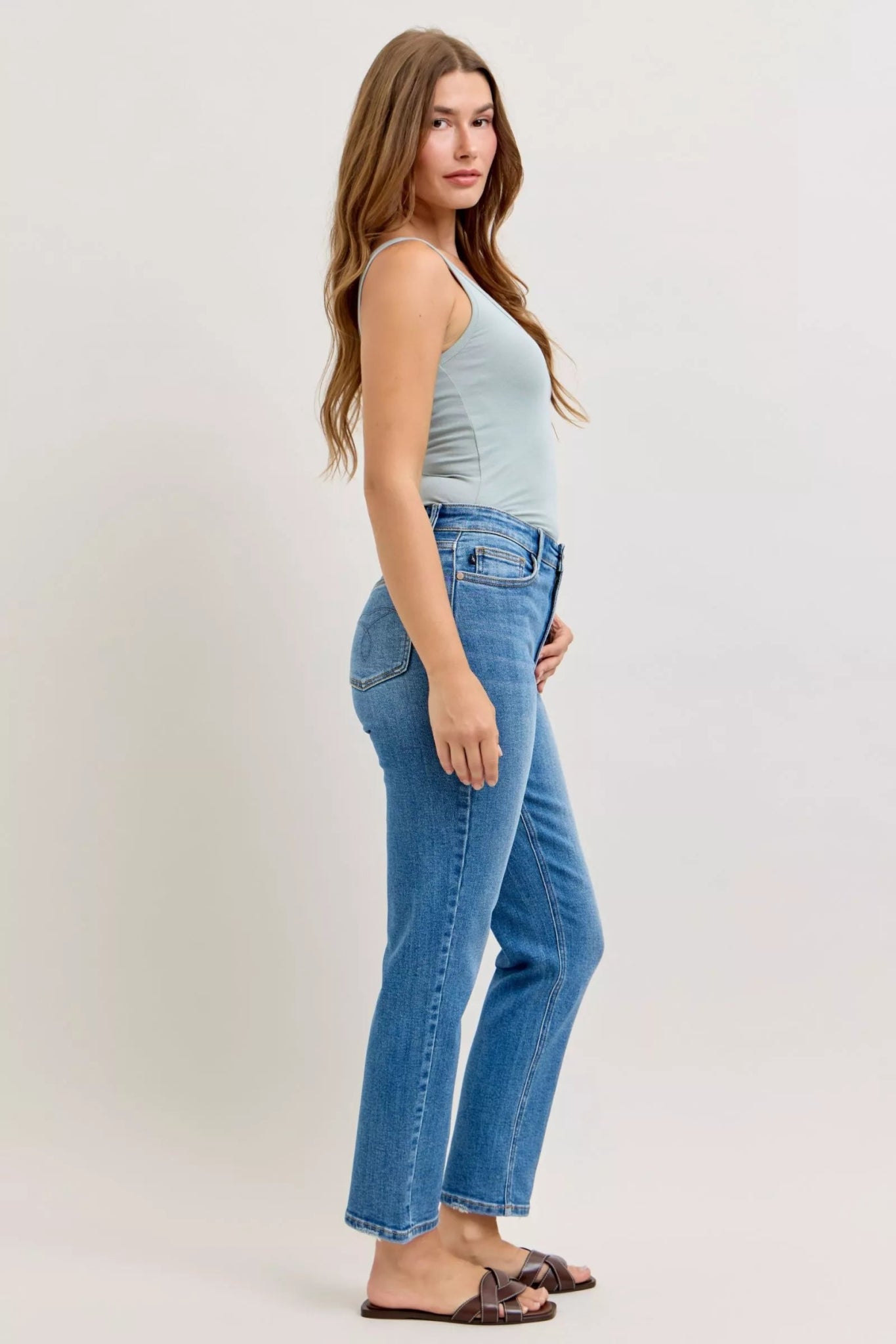 Judy Blue High - Waisted Straight - Leg Jeans - Bitsy Gypsy Boutique