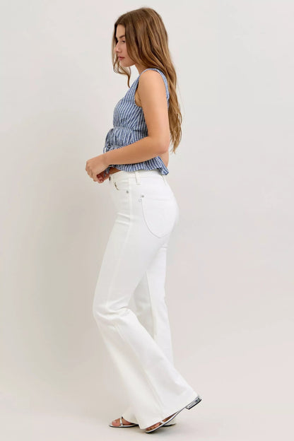 Judy Blue High - Waisted Tummy Control Flare Jeans - Bitsy Gypsy Boutique