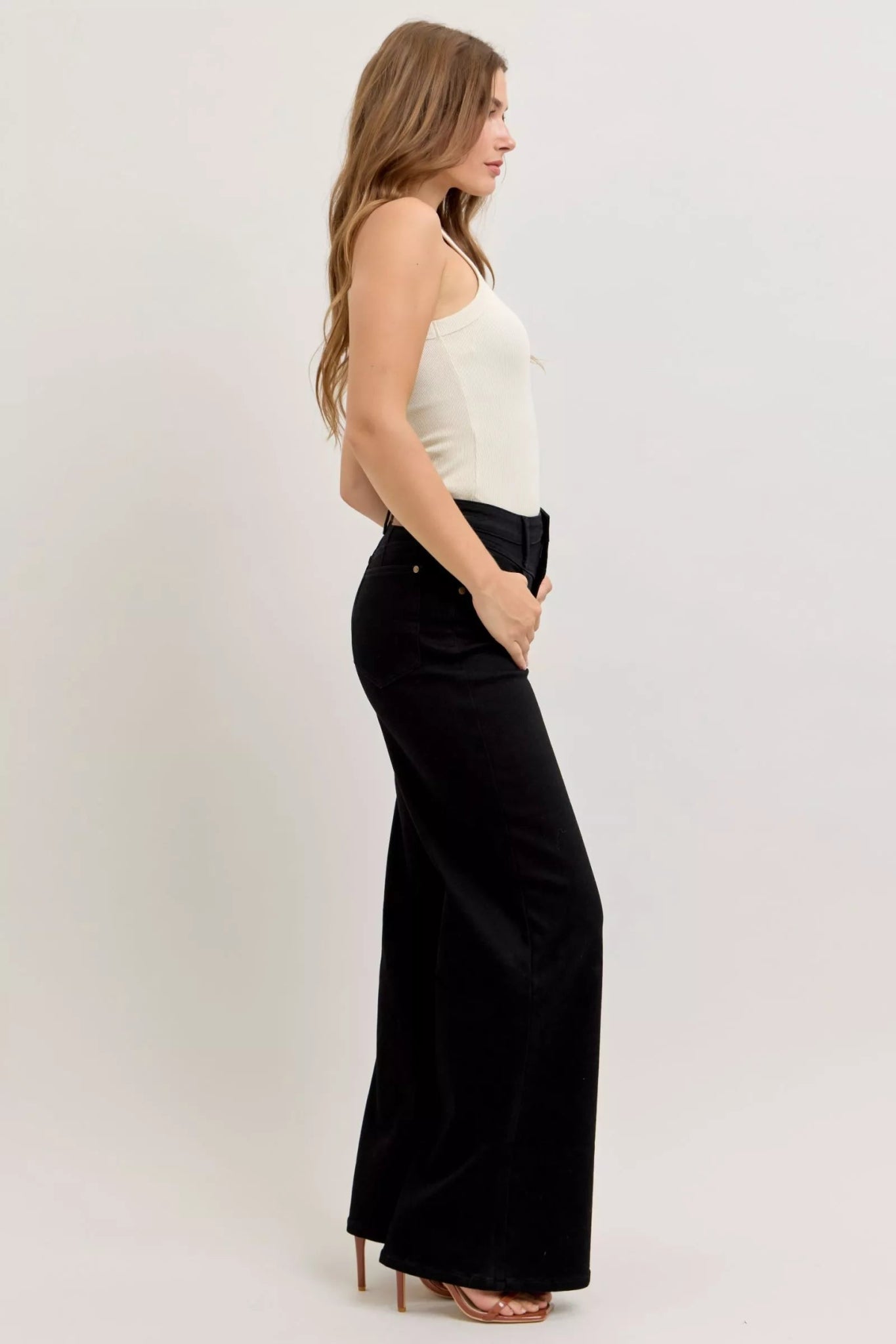 Judy Blue High - Waisted Wide Leg Jeans - Bitsy Gypsy Boutique