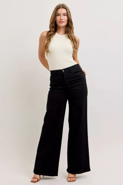 Judy Blue High - Waisted Wide Leg Jeans - Bitsy Gypsy Boutique