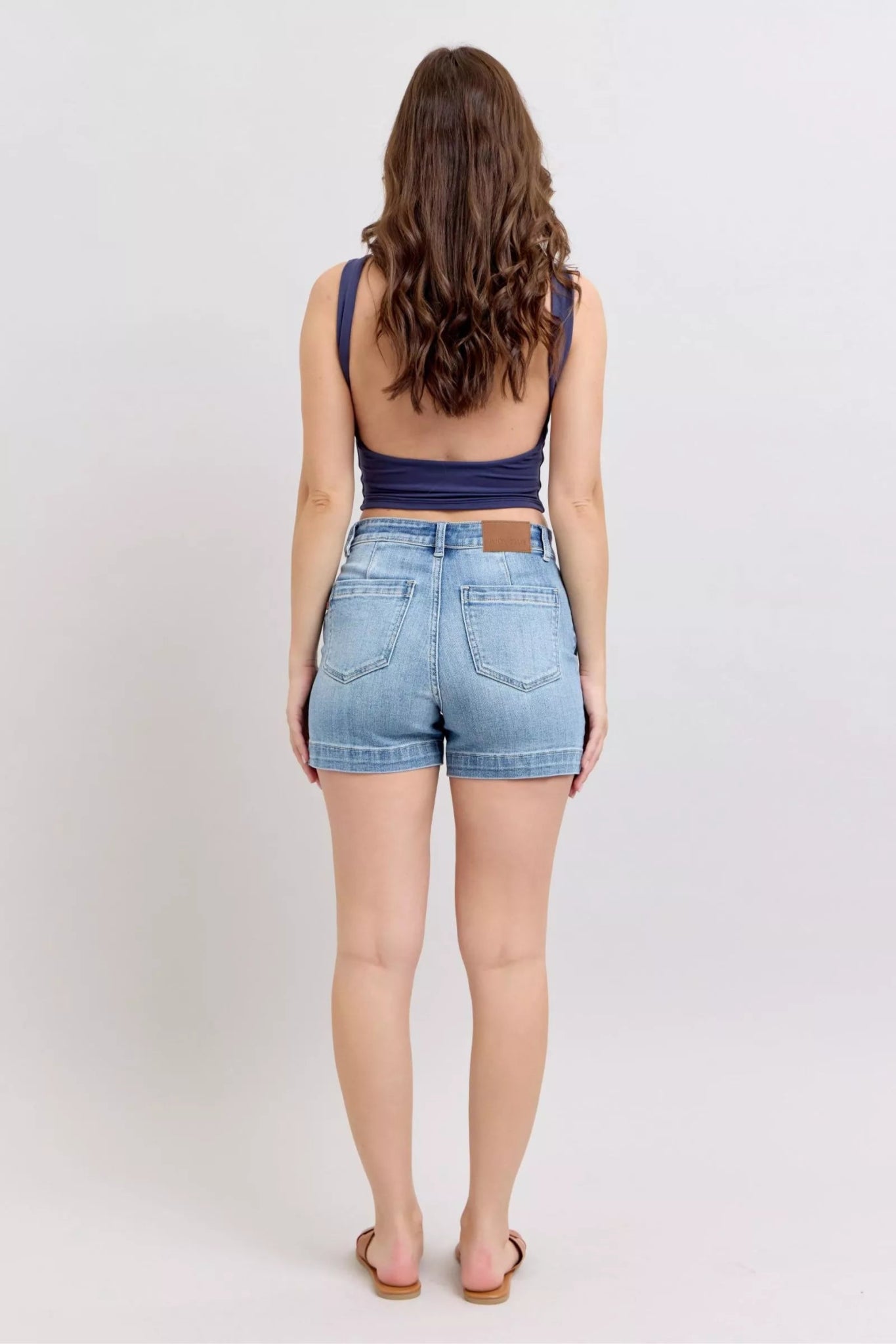 Judy Blue Mid Rise Denim Shorts - Bitsy Gypsy Boutique