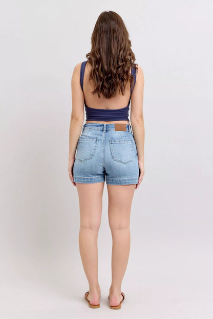 Judy Blue Mid Rise Denim Shorts - Bitsy Gypsy Boutique