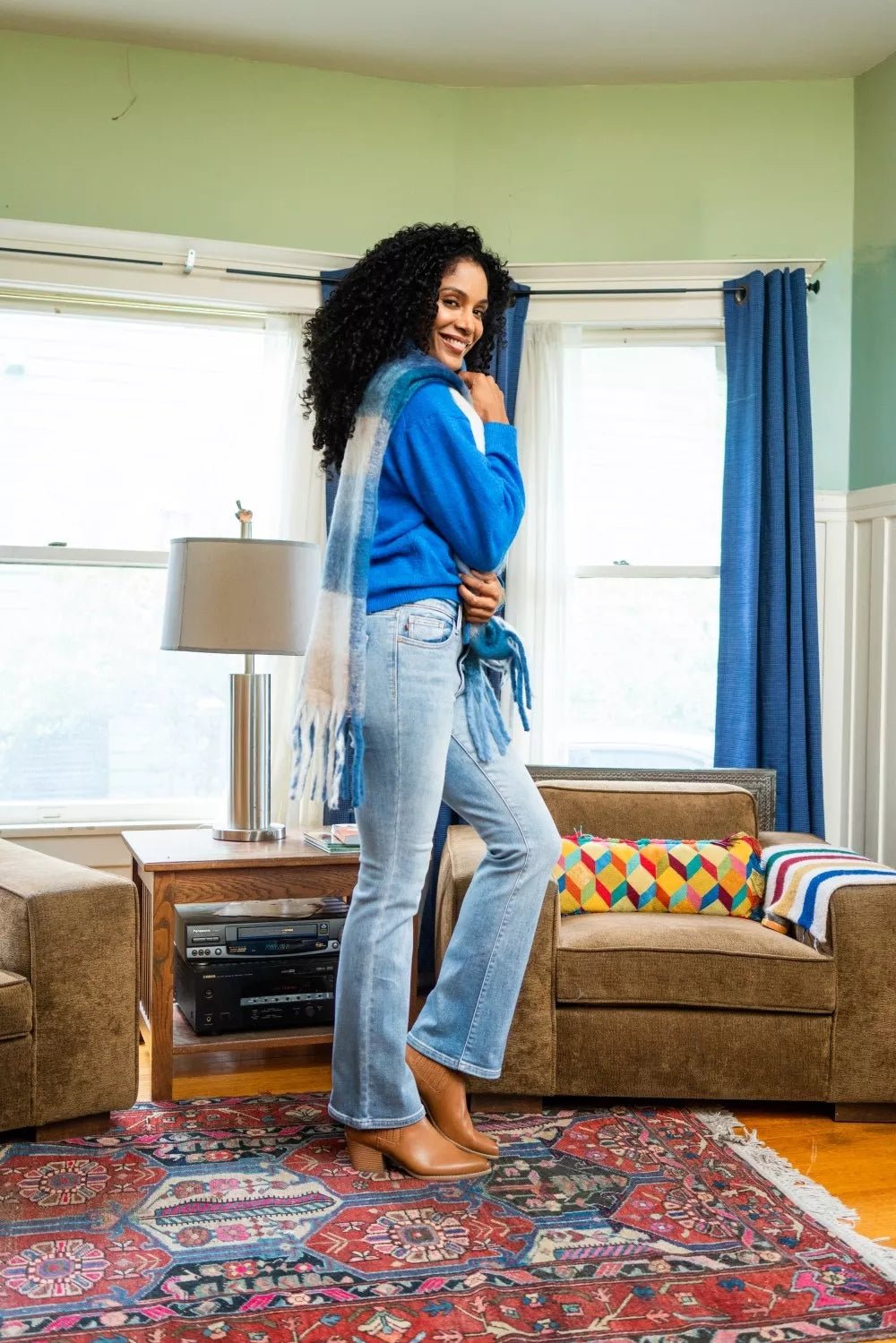 Judy Blue Mid Rise Thermal Bootcut Jeans - Bitsy Gypsy Boutique