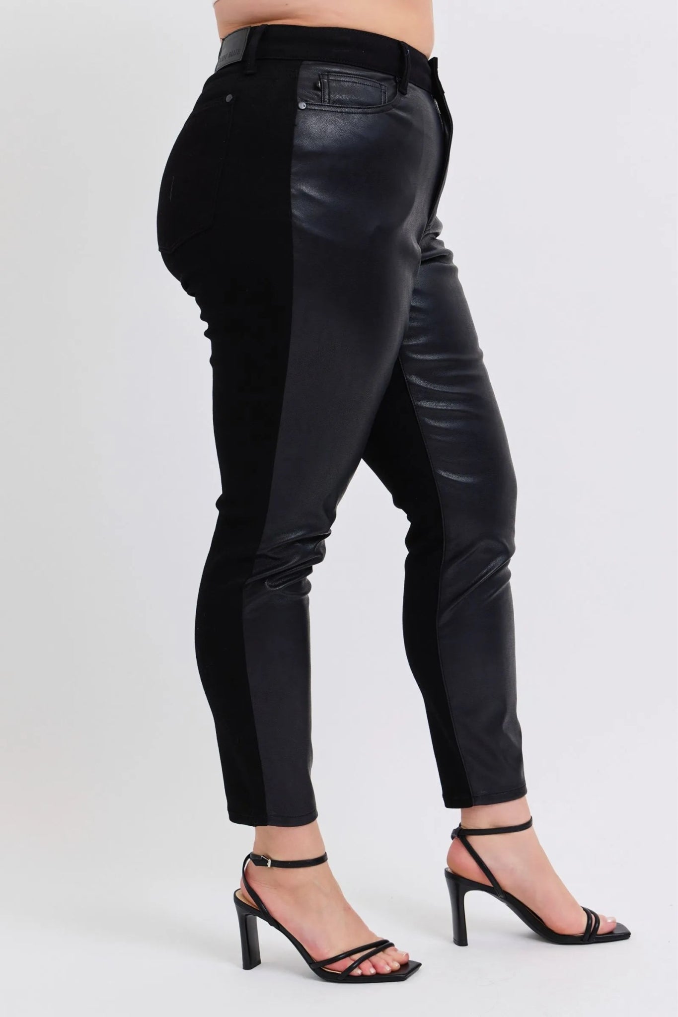 Judy Blue Plus Size HW Faux Leather Skinny Pants - Bitsy Gypsy Boutique