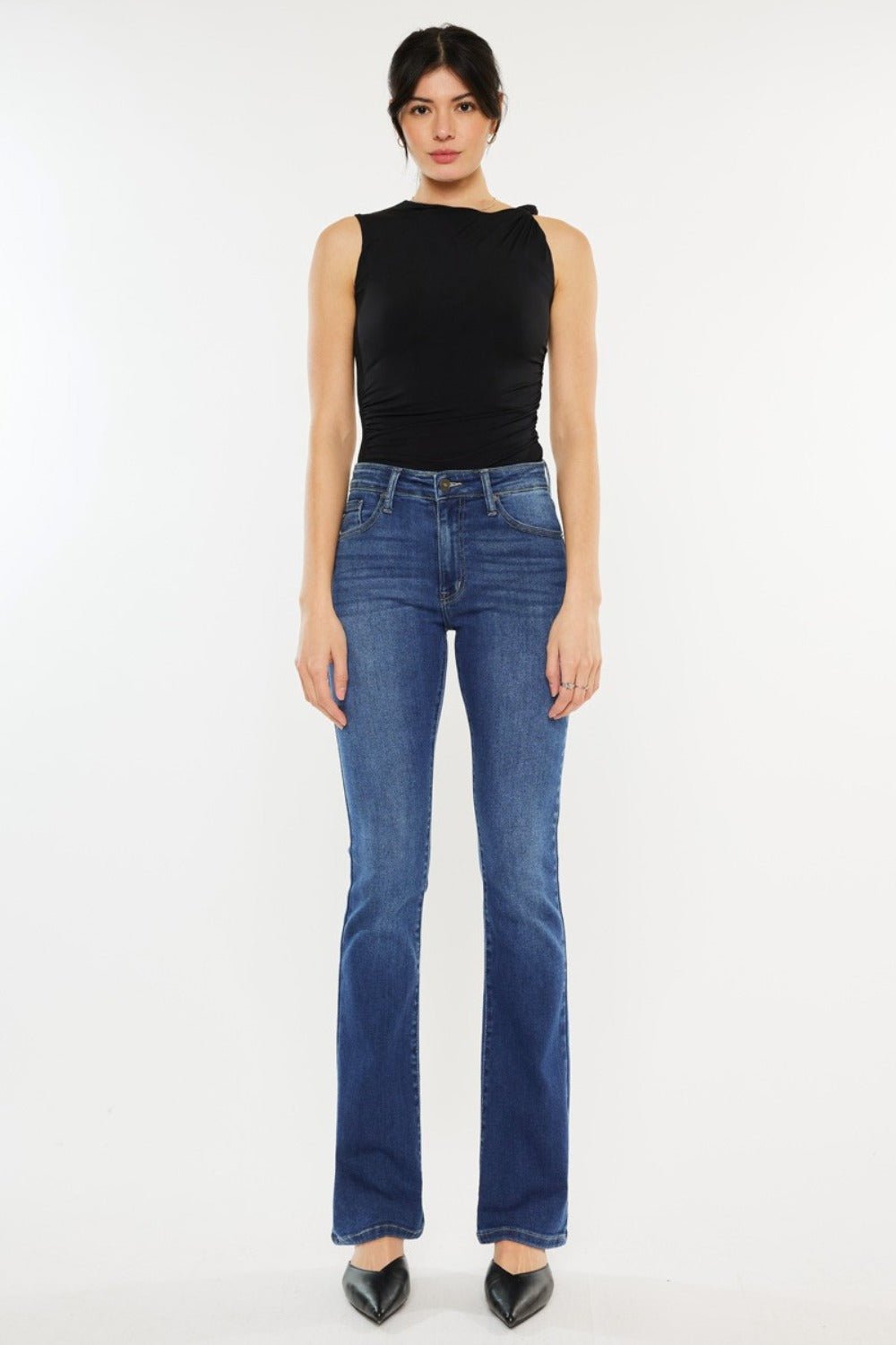 Kancan High Rise Slim Bootcut Jeans - Bitsy Gypsy Boutique